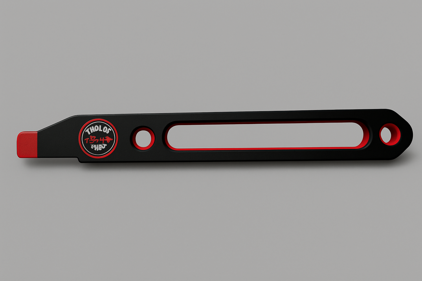 Flat Black and Red level tool