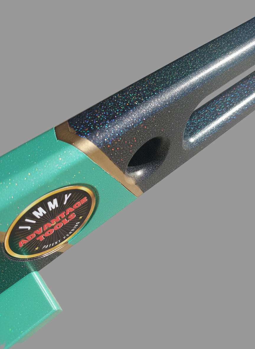 Tool with frost green handle